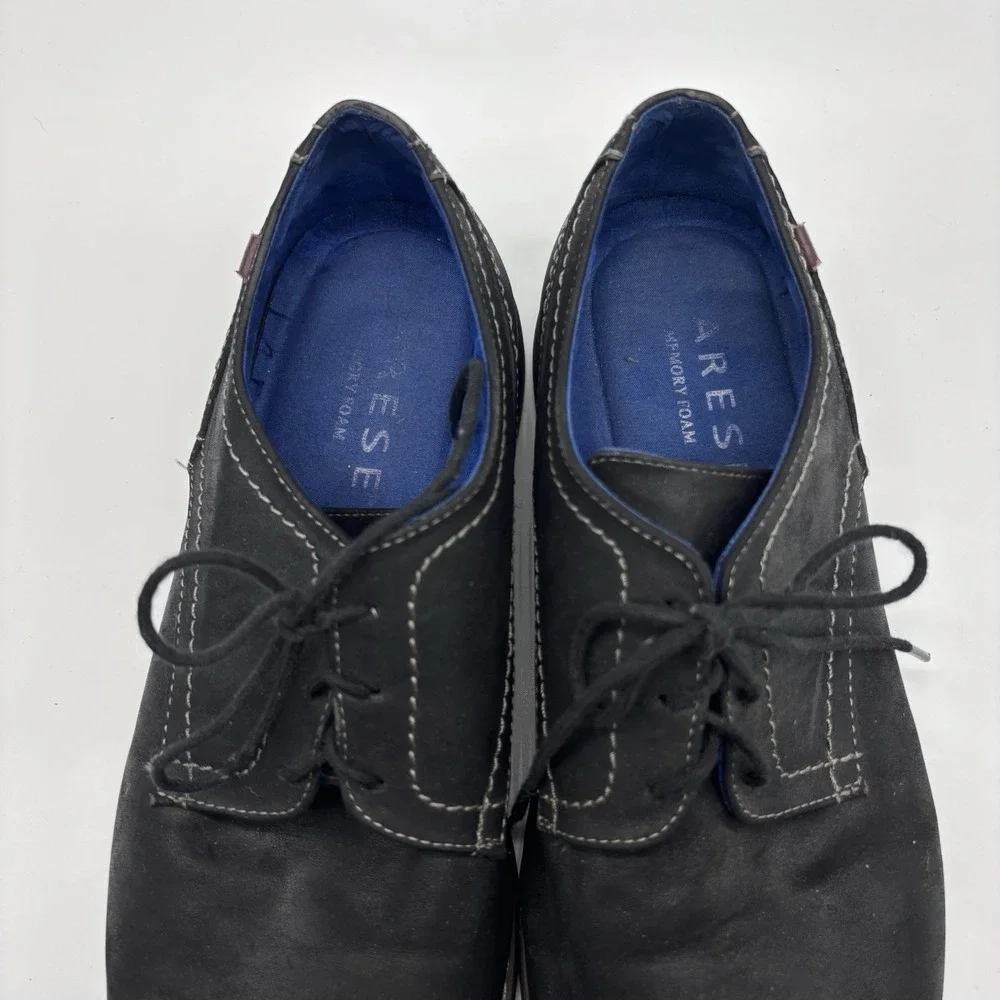 Varese men's‎ shoes,  William, Black With Blue Lining, Size 12W